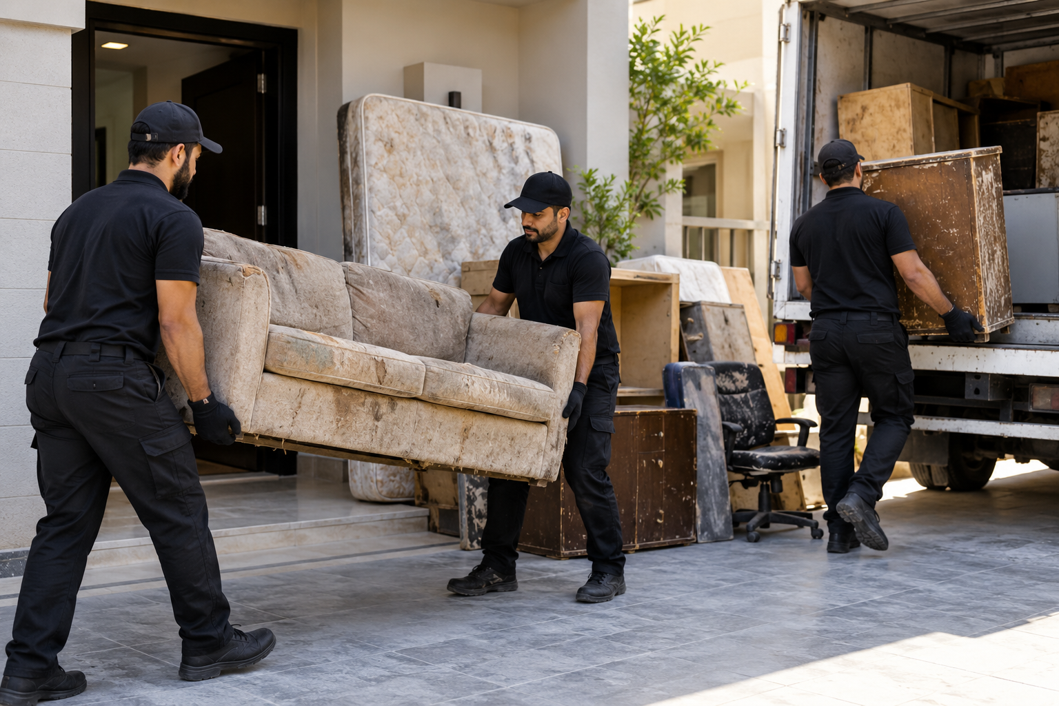 Sofa junk removal in Dubai