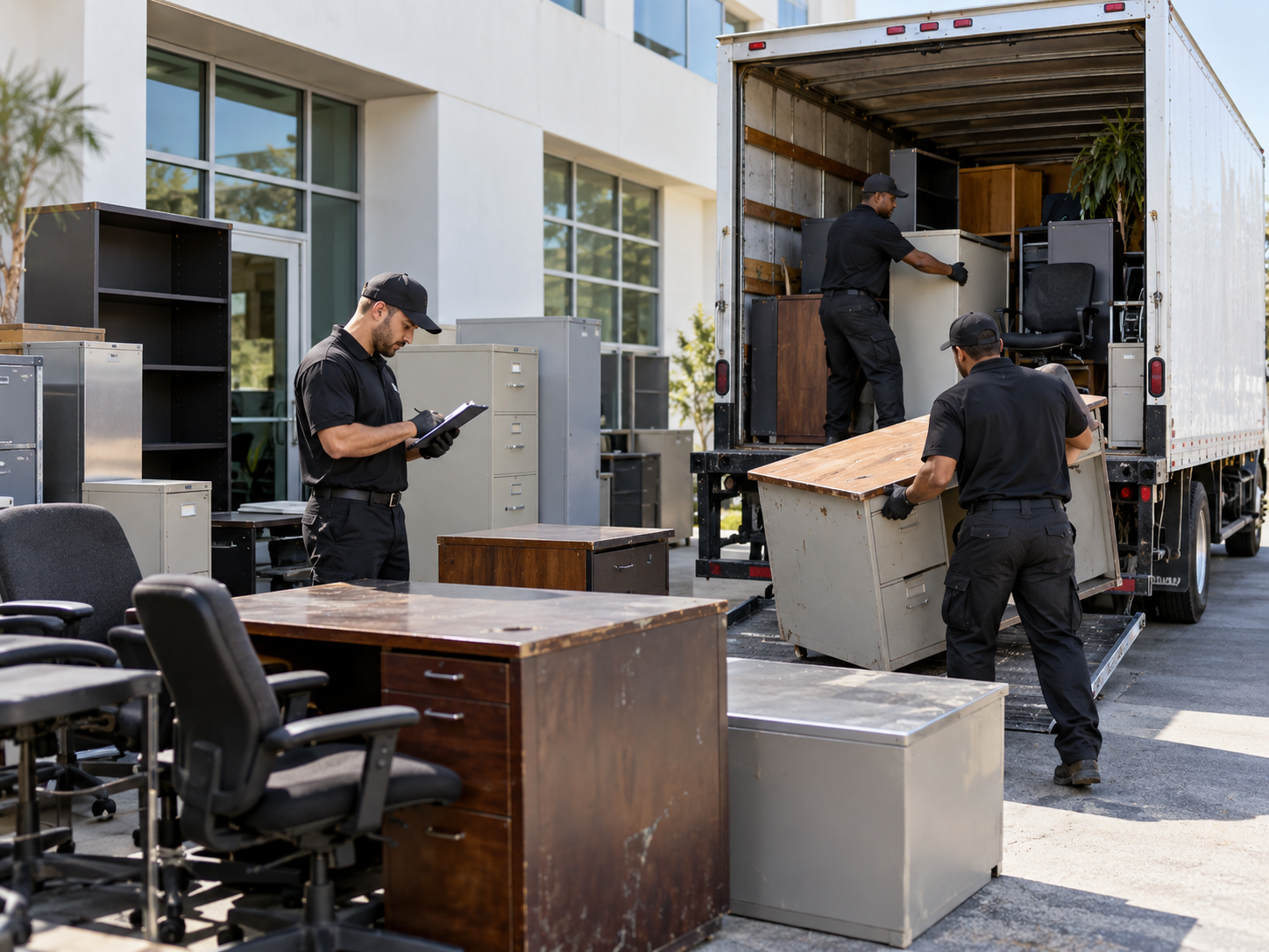 Commercial junk pickup and loading