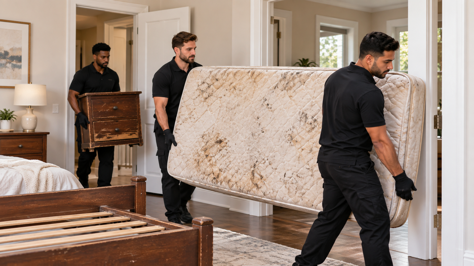 Old bedroom furniture removal