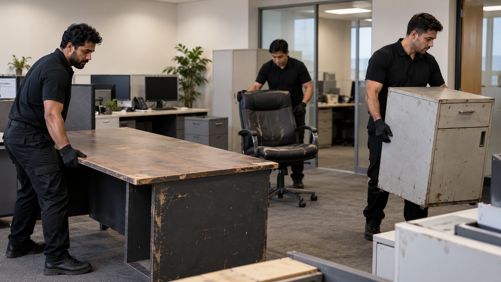 Old office furniture clear out
