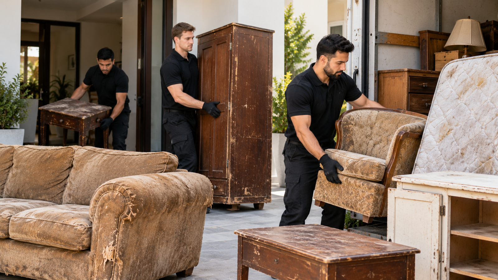 Types of home junk we collect including old furniture and bulky items
